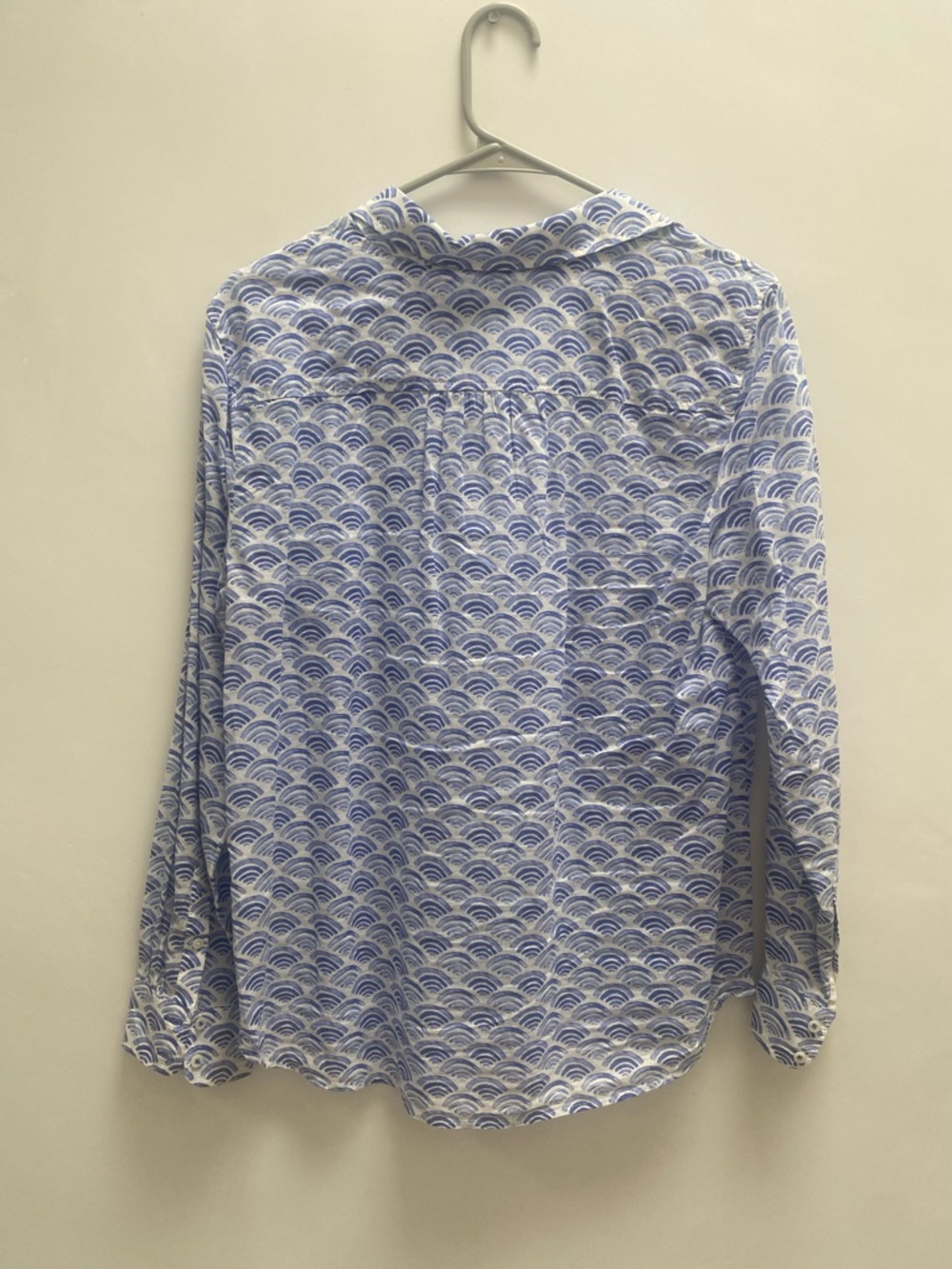 Talbots Purple Patterned Button-Down Shirt - Picture 6 of 6